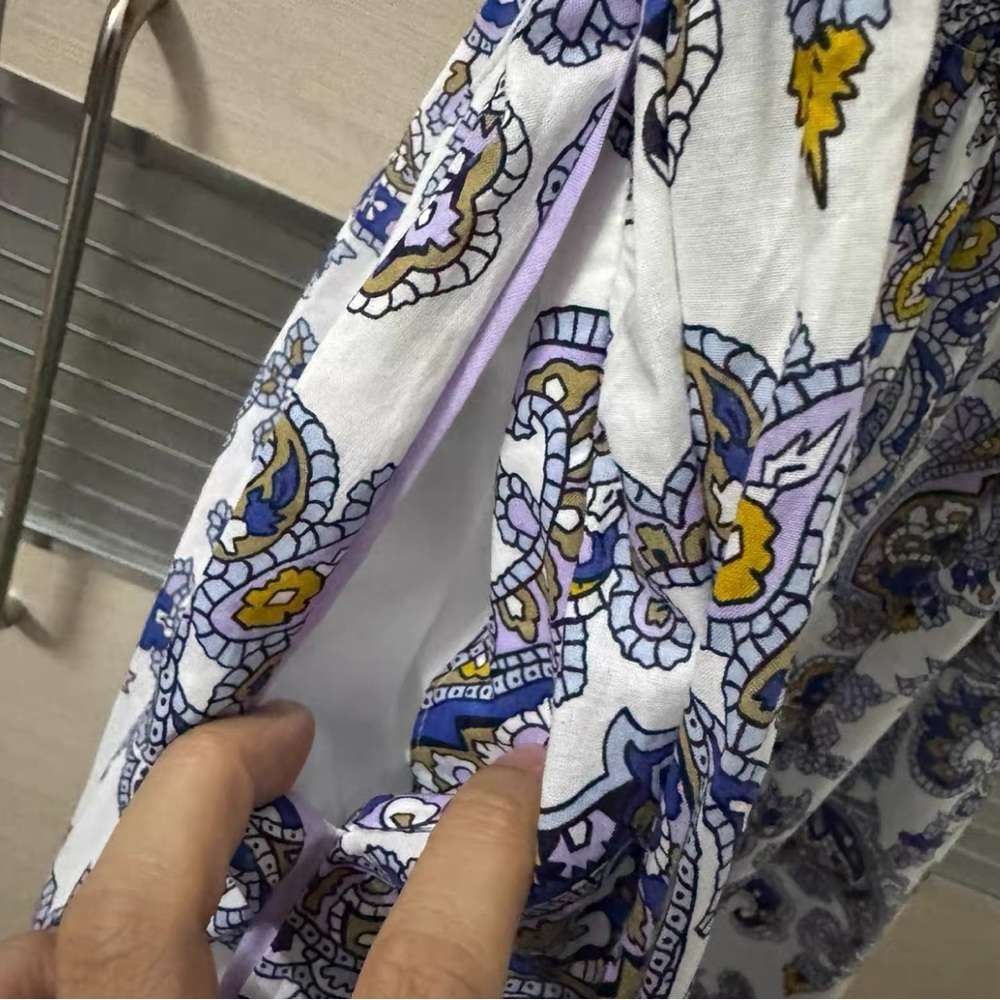 ME+EM Cotton Paisley Print Midi Dress,US4 - Picture 11 of 16
